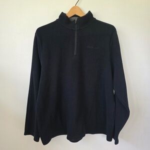 Eddie Bauer Men's Black Quarter Zip Pullover - XL
